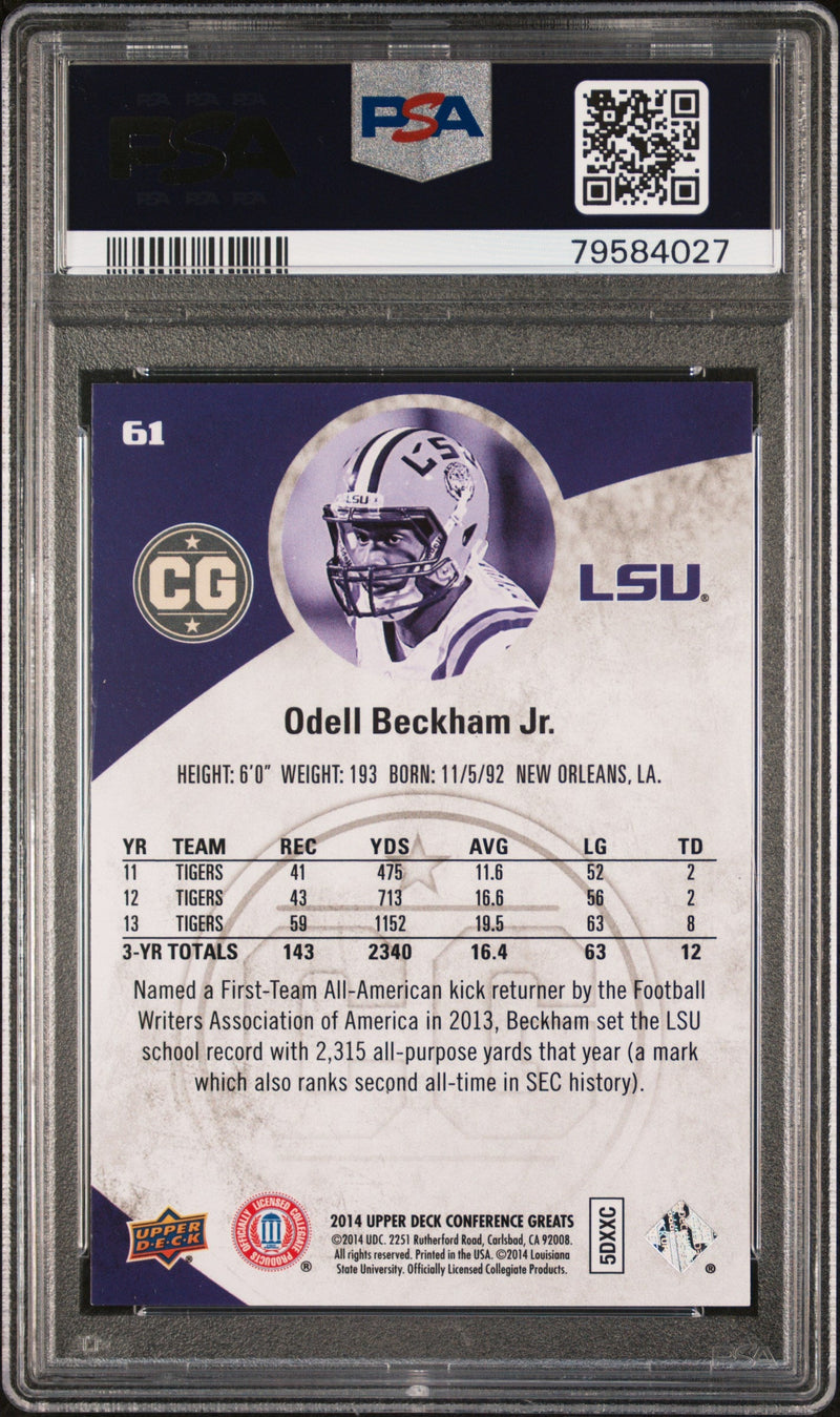 2014 UPPER DECK CONFERENCE GREATS ODELL BECKHAM JR.