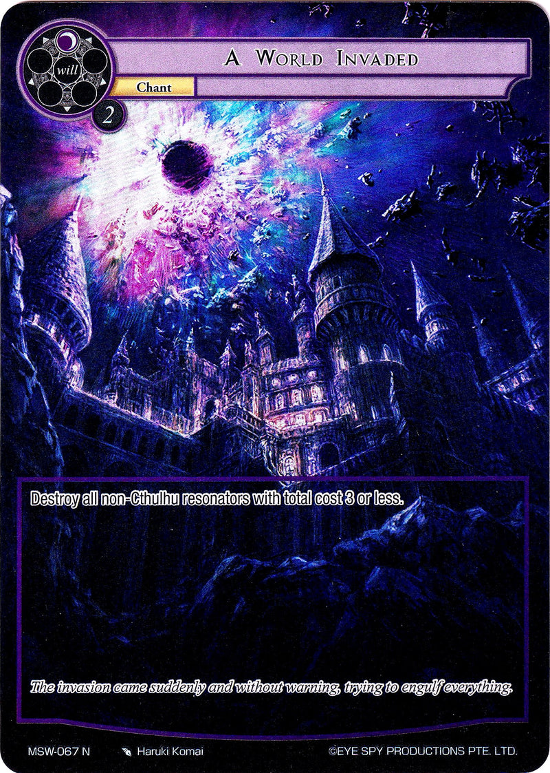 A World Invaded (Full Art) (MSW-067) [The Magic Stone War - Zero]