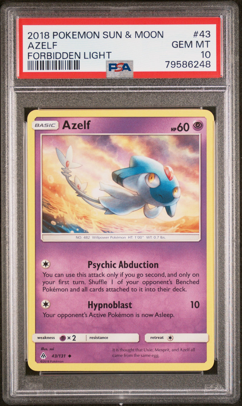 2018 POKEMON SUN & MOON FORBIDDEN LIGHT AZELF