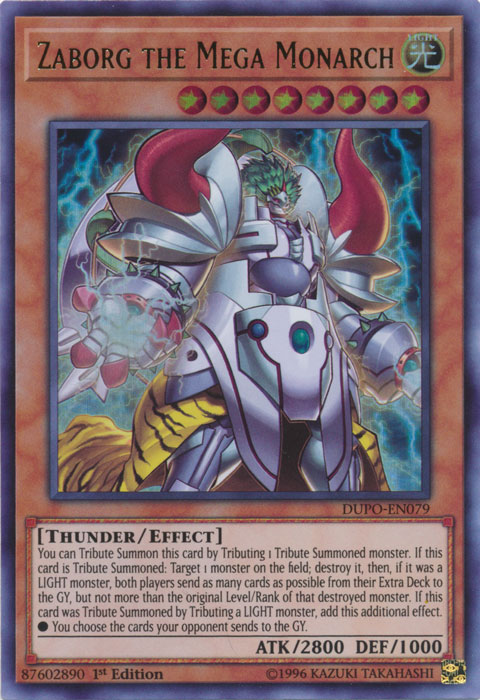 Zaborg the Mega Monarch [DUPO-EN079] Ultra Rare