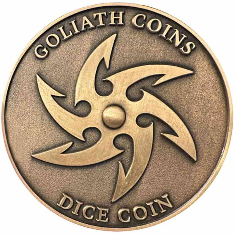 GOLIATH COINS: DICE COIN D20: LAWFUL GOLD DRAGON