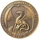 GOLIATH COINS: DICE COIN D20: LAWFUL GOLD DRAGON