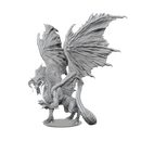 D&D Icons of the Realms: Unpainted Adult Black Dragon