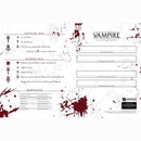 VAMPIRE: THE MASQUERADE (5E) RPG: EXPANDED CHARACTER SHEET JOURNAL